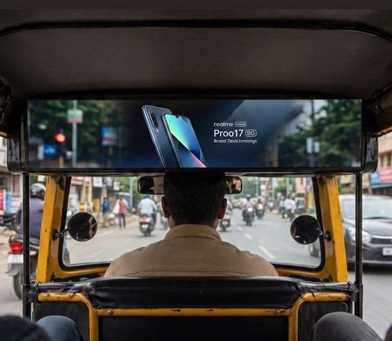 Branded auto campaign on city streets